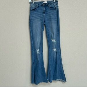 Shyanne Distressed Blue Boot Cut Jeans
